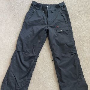Foursquare Black Snowboarding Pants Size Medium